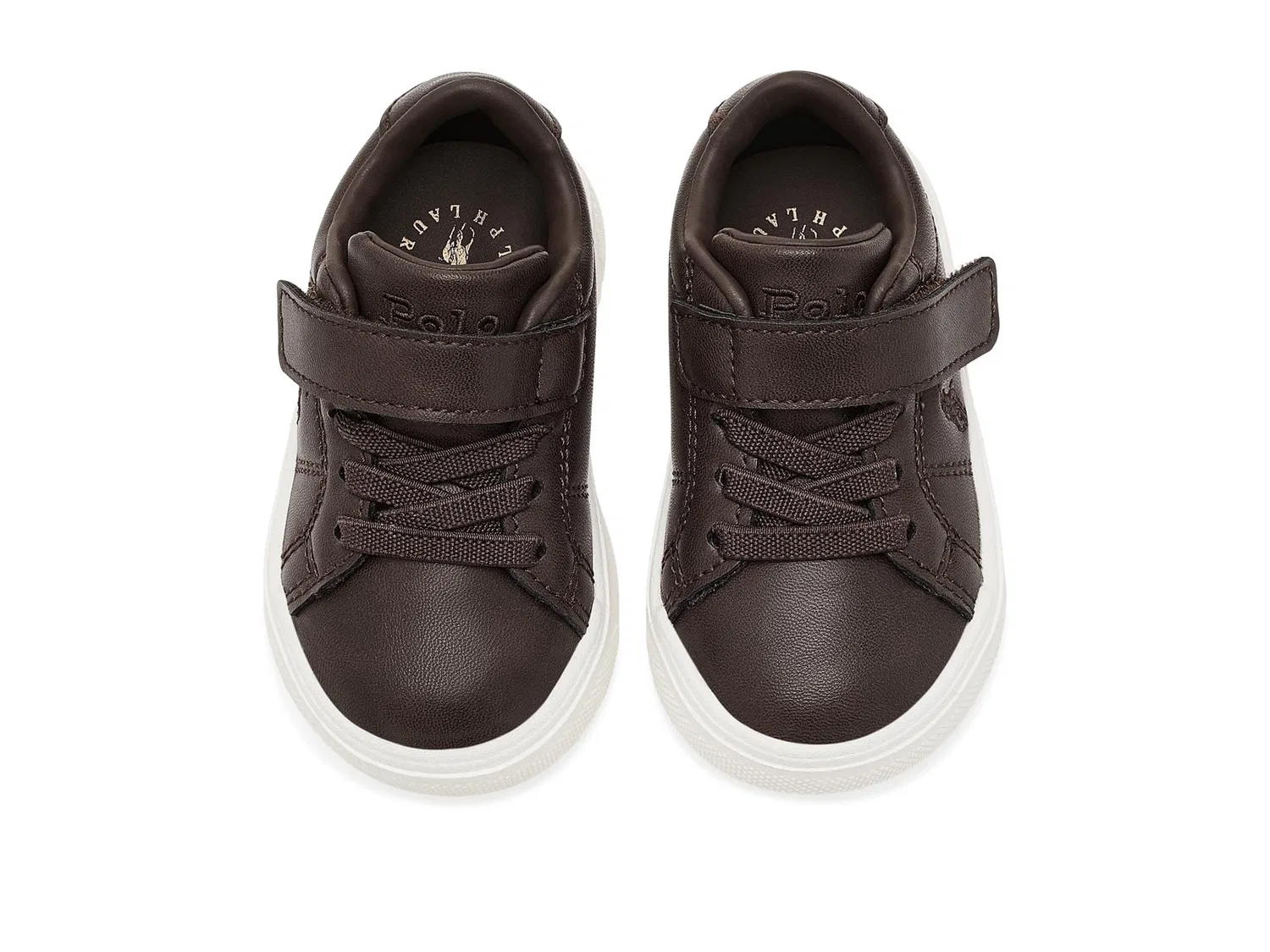 Кроссовки Sutton PS (для малышей и маленьких детей) Polo Ralph Lauren Kids, Chocolate Brown — фото 3