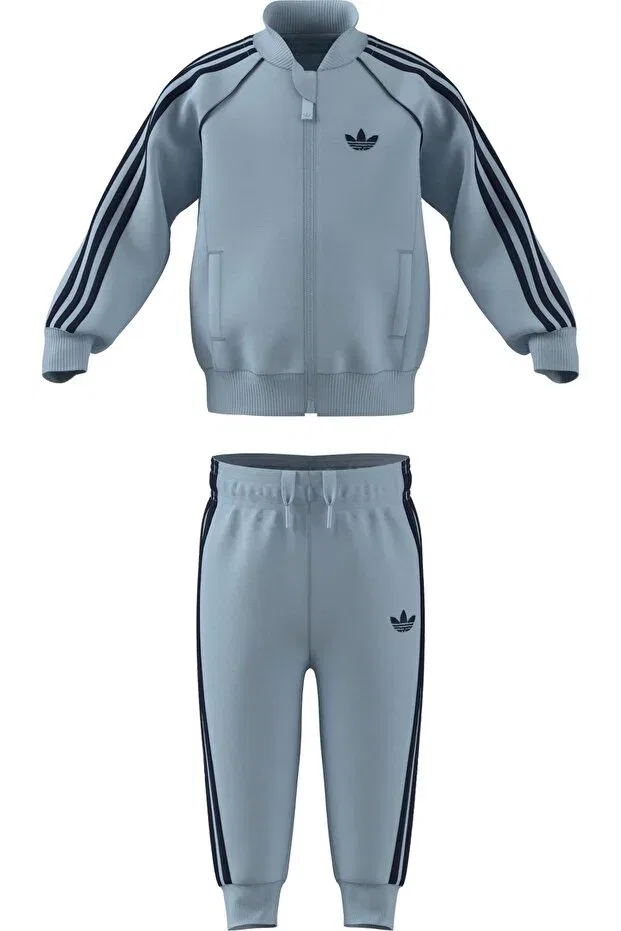 Детский спортивный комплект из полиэстера Adidas, Blue — фото 2