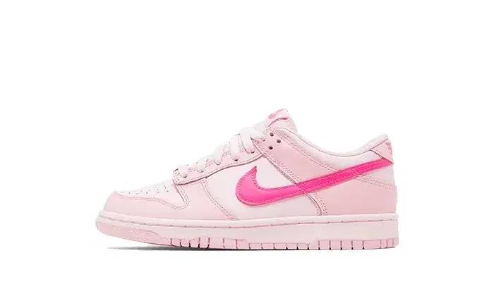 Детские кроссовки с дизайном Dunk Low Triple Pink, Nike, Pink