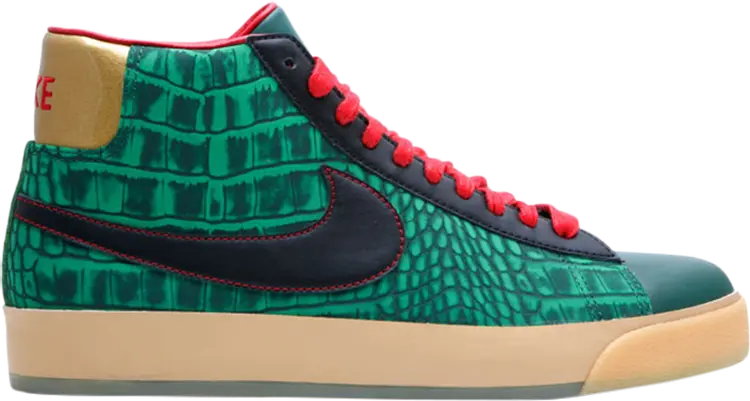 

Кроссовки Nike Blazer Mid Premium 'Godzilla', зеленый