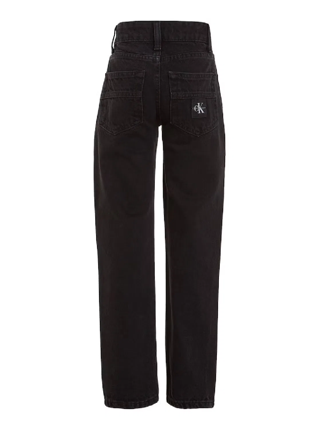 Джинсы прямого кроя с средней посадкой Calvin Klein Jeans, черный — фото 4