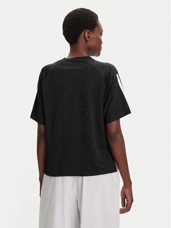 Футболка loose fit Tiro x Common Goal Jacquard Adidas, черный — фото 3