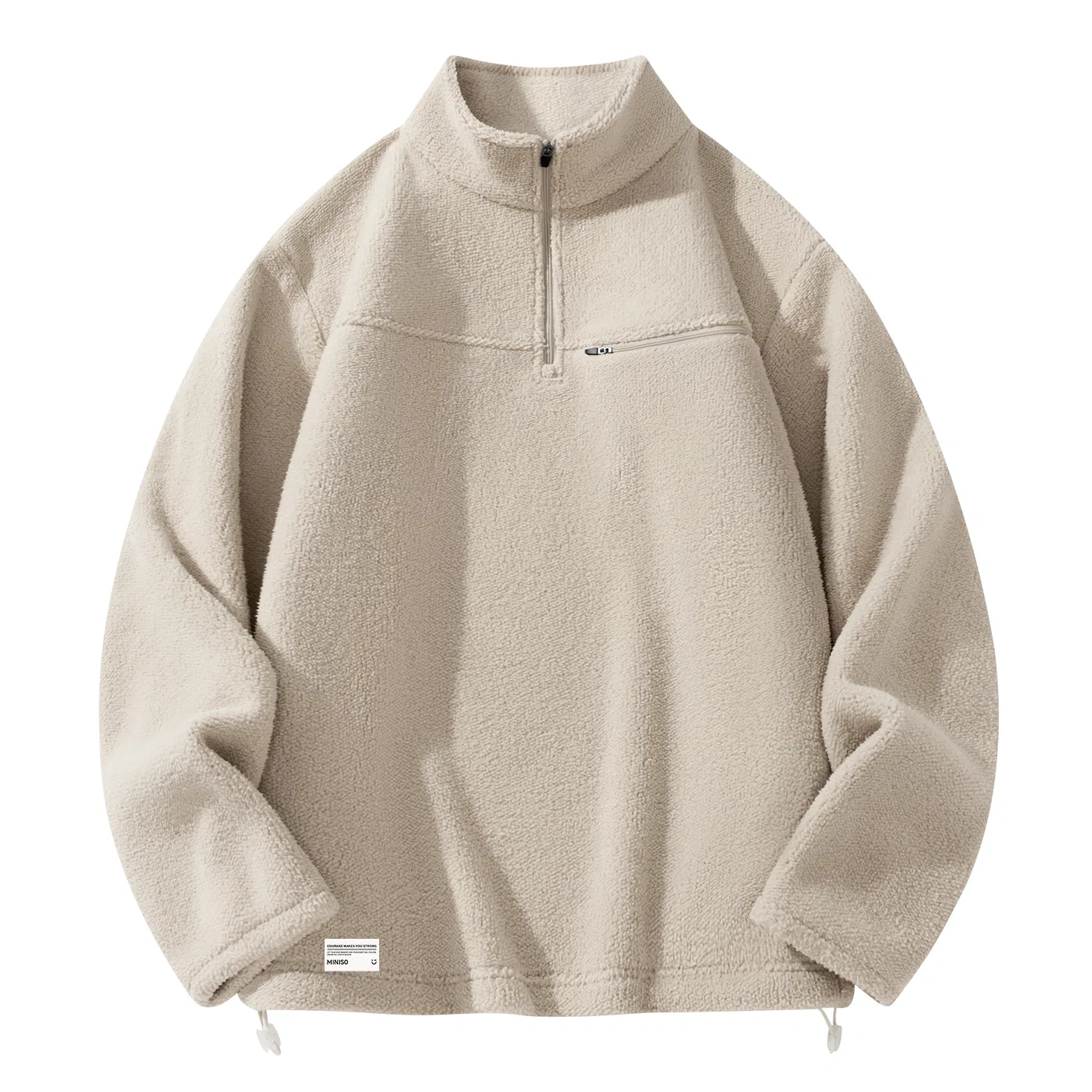 Детское пальто двустороннее Polar Fleece MINISO, Light Beige