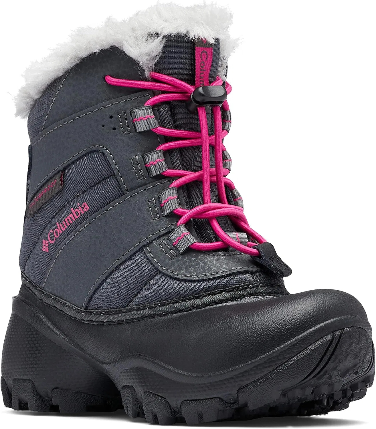 Детские водонепроницаемые ботинки Rope Tow™ III Columbia, Dark Grey/Haute Pink — фото 3