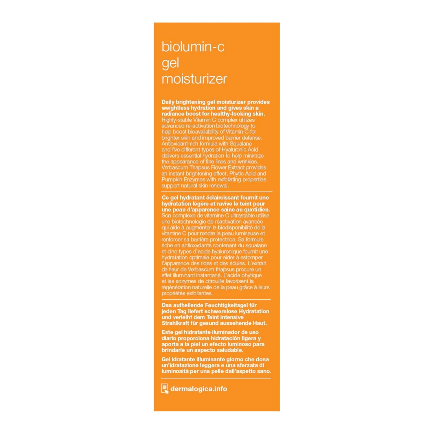 Гель для умывания Dermalogica — Увлажняющий гель для лица Biolumin-C с гиалуроновой кислотой и витамином С - придает, 45 мл — фото 4