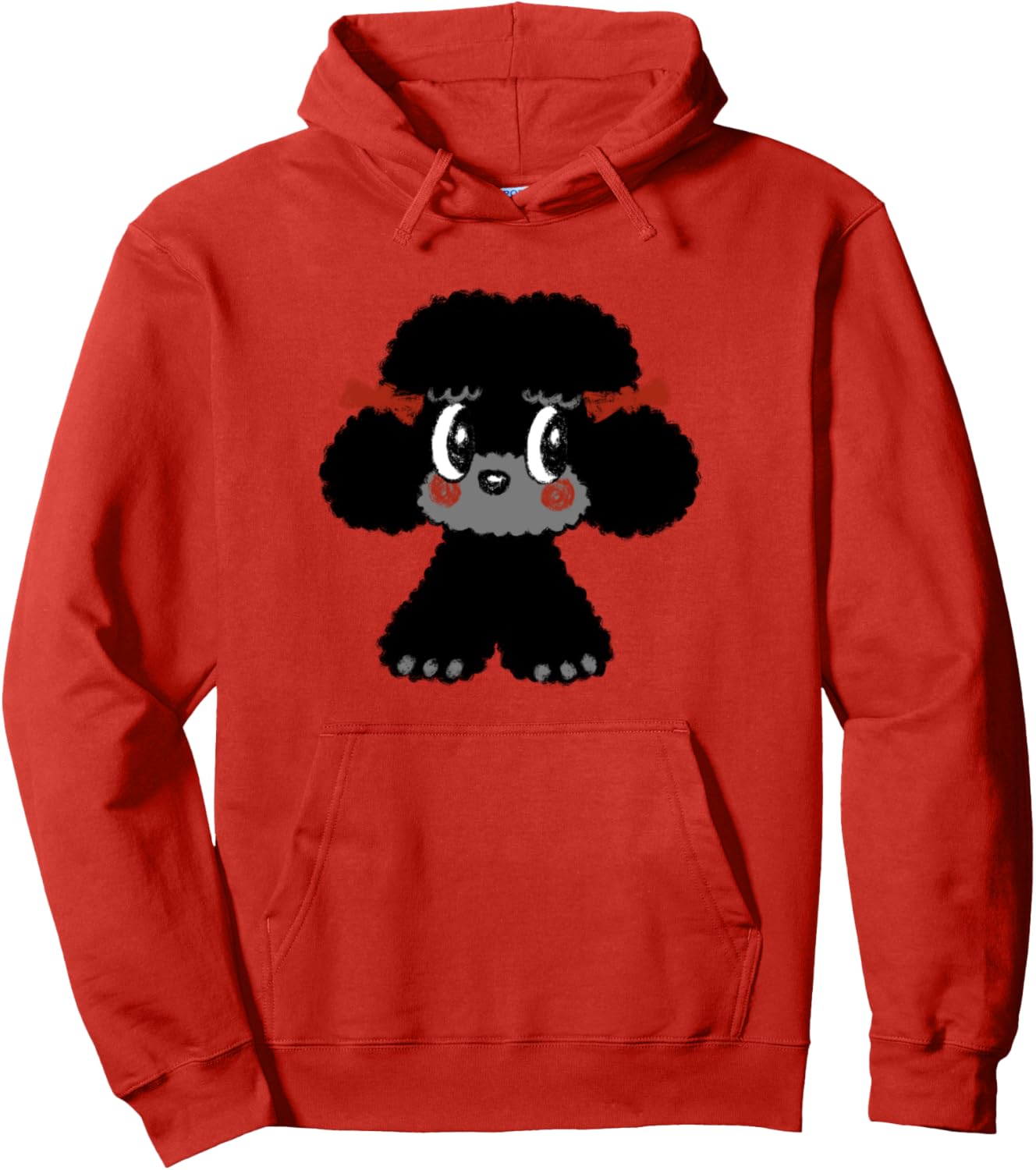 

Толстовка, Забавная иллюстрация с изображением той-пуделя в толстовке Toru Sanogawa, красный