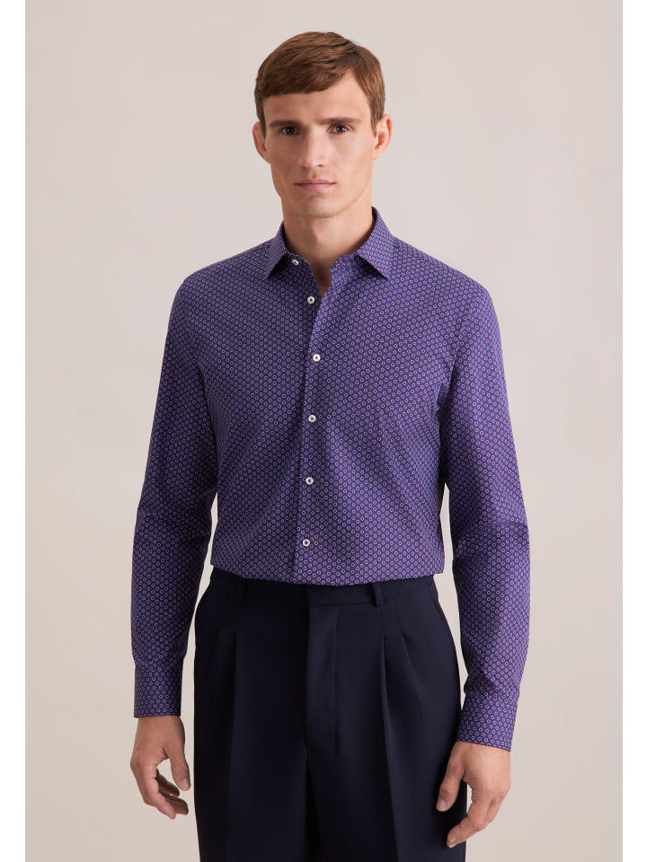 

Рубашка делового кроя фиолетового цвета Seidensticker