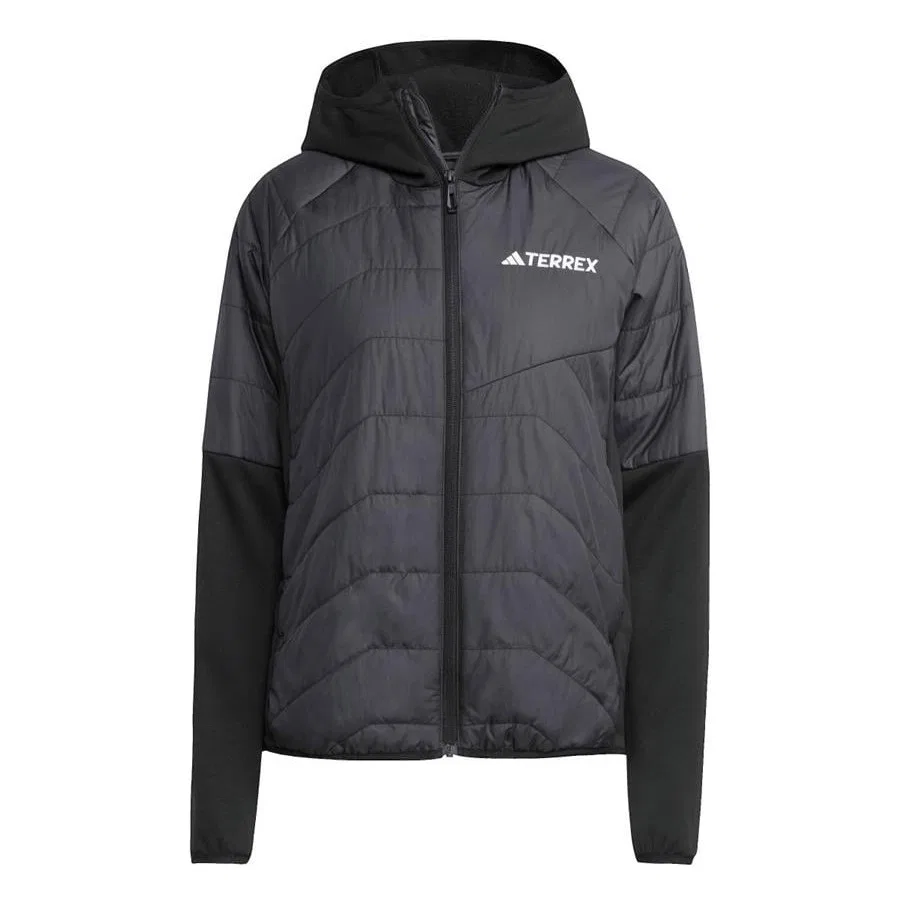 Куртка женская с капюшоном adidas W Multi Hyb Jkt JC5180, Черный