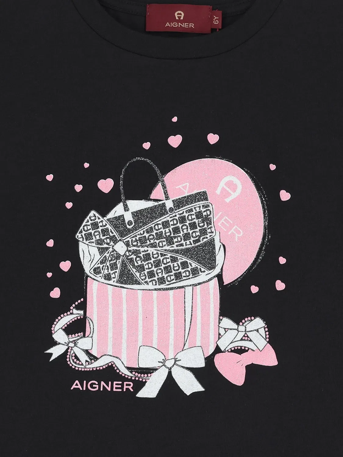 Футболка с принтом сумки Aigner, черный — фото 2