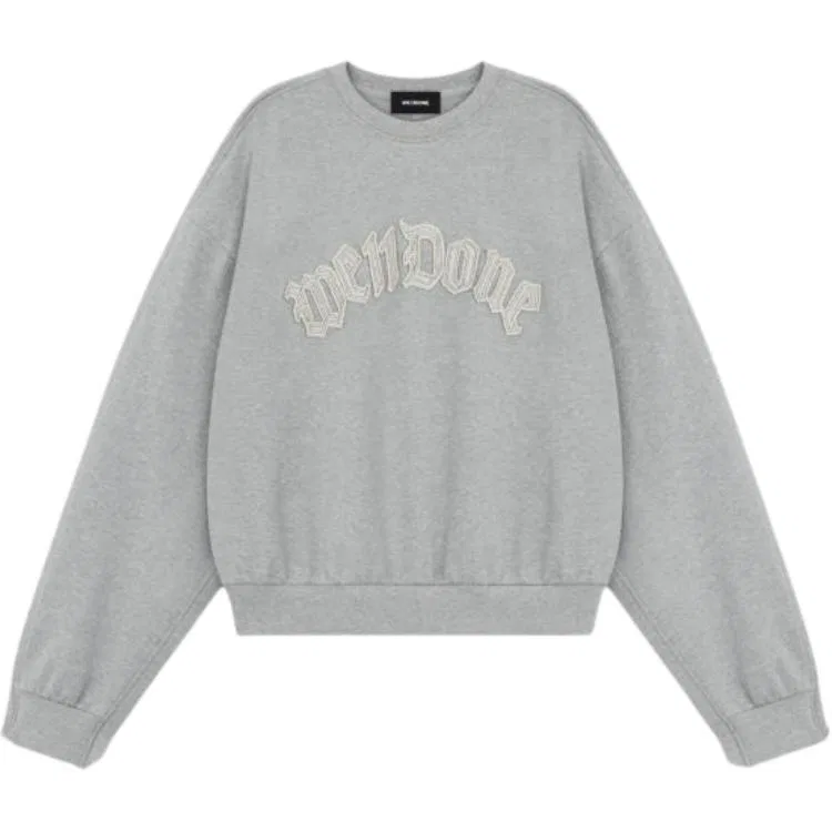 Детский свитшот с круглым вырезом серый WE11DONE — фото 4