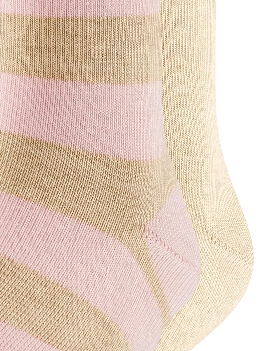 Набор носков FALKE 'Happy Stripe 2-Pack' песочного цвета — фото 4