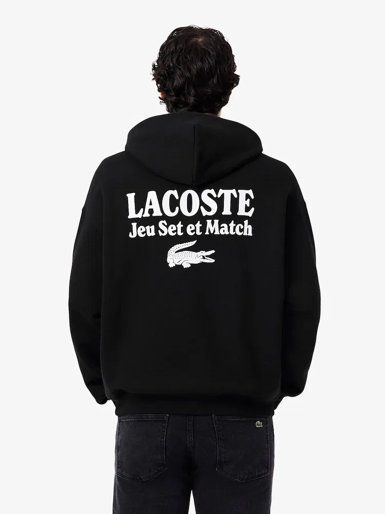 Свитшот с логотипом LACOSTE, Black — фото 3