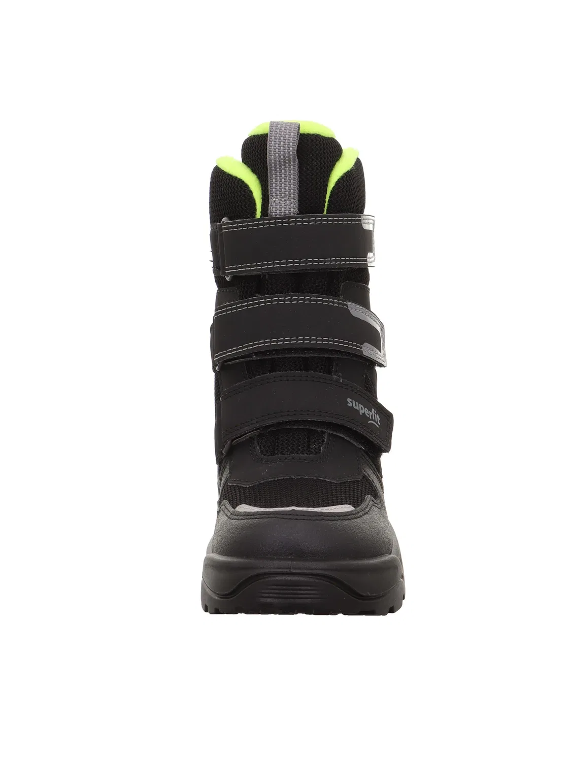 Детские снежные ботинки для мальчиков на липучке Snow Max Warm Gefütterte Gore-tex Superfit, Black Yellow 0030 — фото 2