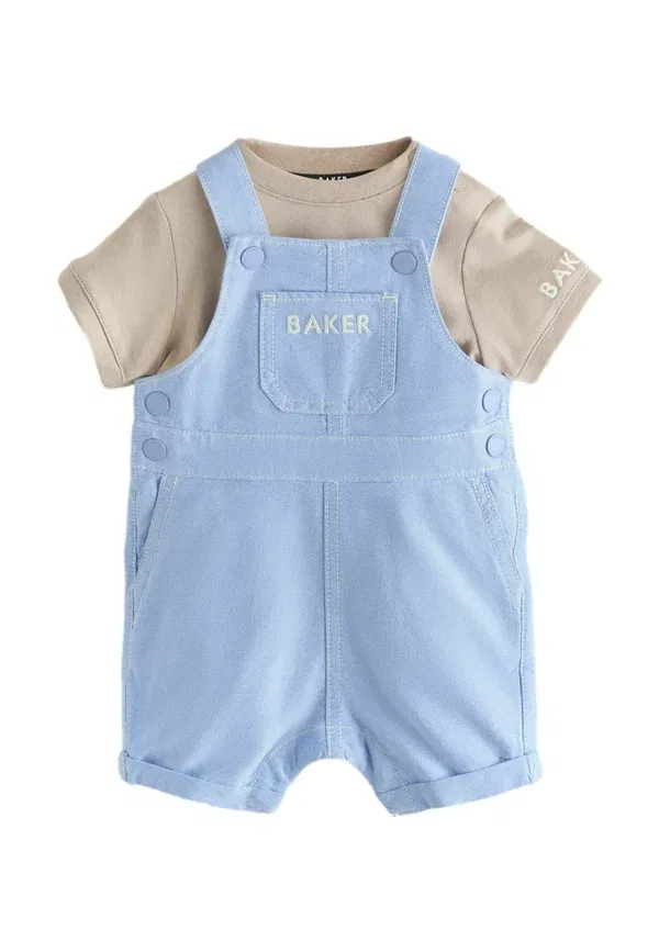 Комбинезон и футболка из шамбре, стандартного кроя Baker By Ted Baker, голубой
