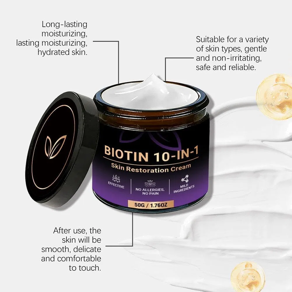 Крем для лица восстанавливающий Biotin 10-in-1, 3 шт Generisch — фото 4