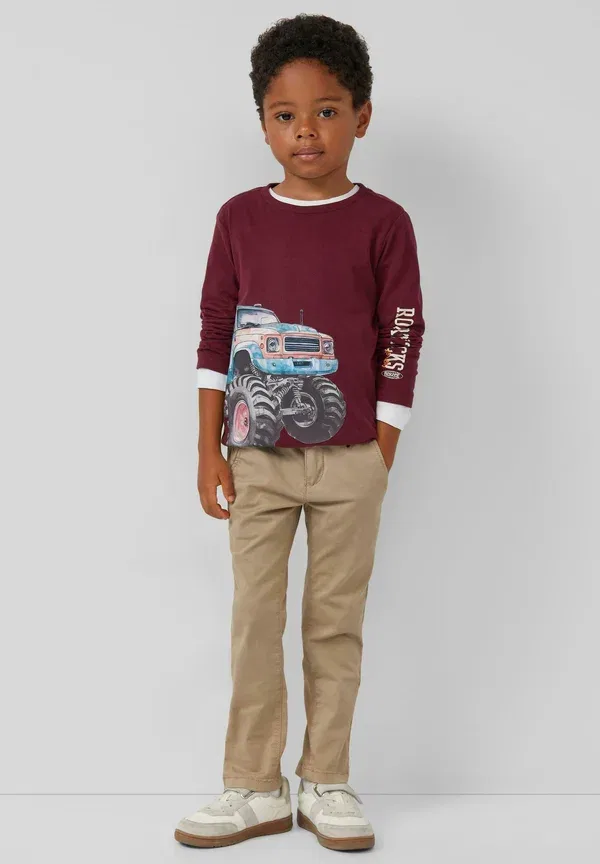 Футболка с длинным рукавом с принтом Long sleeved top S.Oliver, бордовый