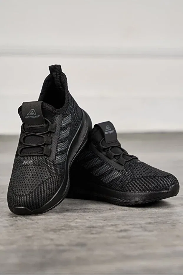 Детские кроссовки для девочек дышащие Liarca, Black-Black — фото 4