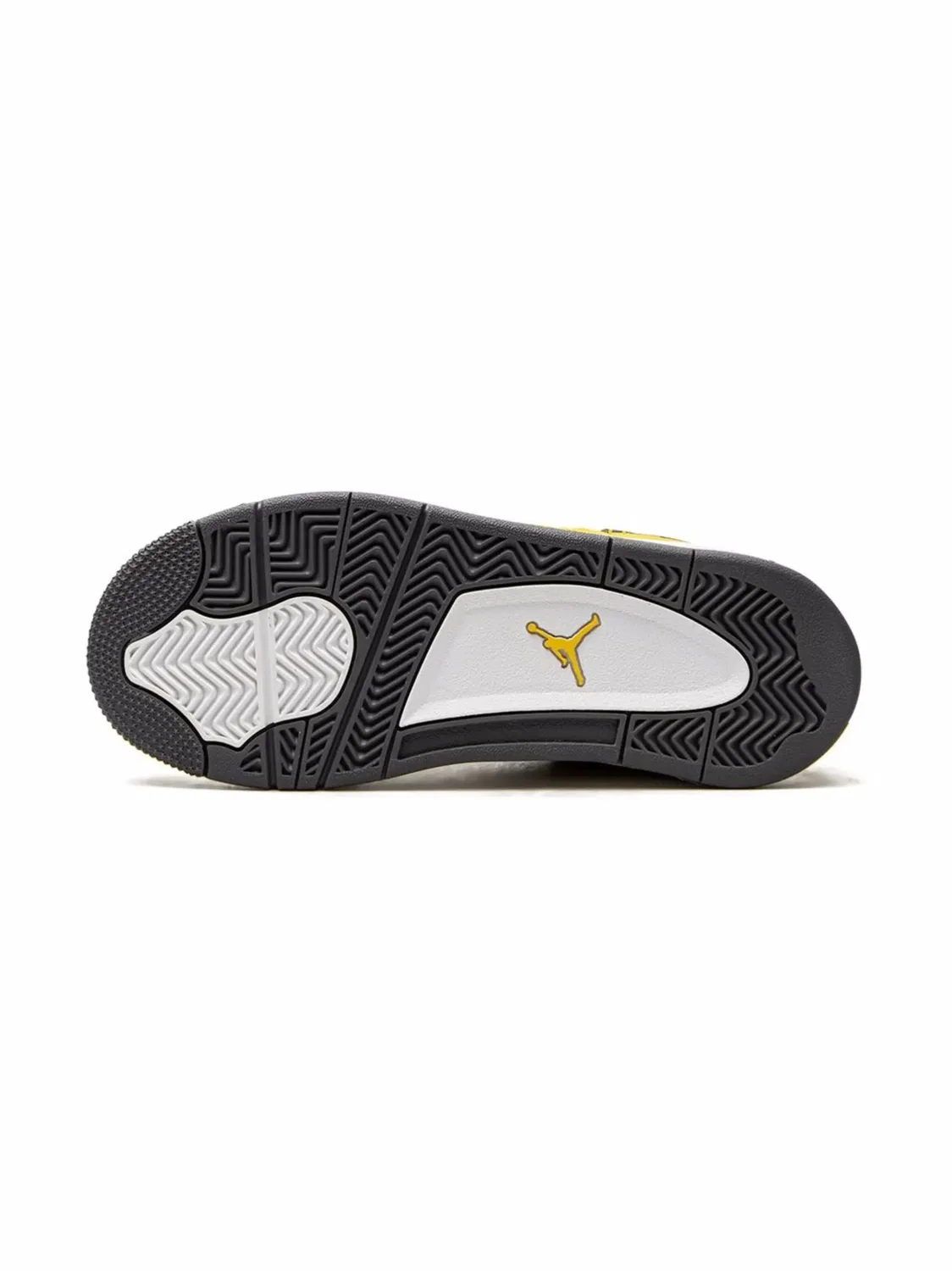 Кроссовки Retro 4 "Lightning" Jordan, желтый — фото 2