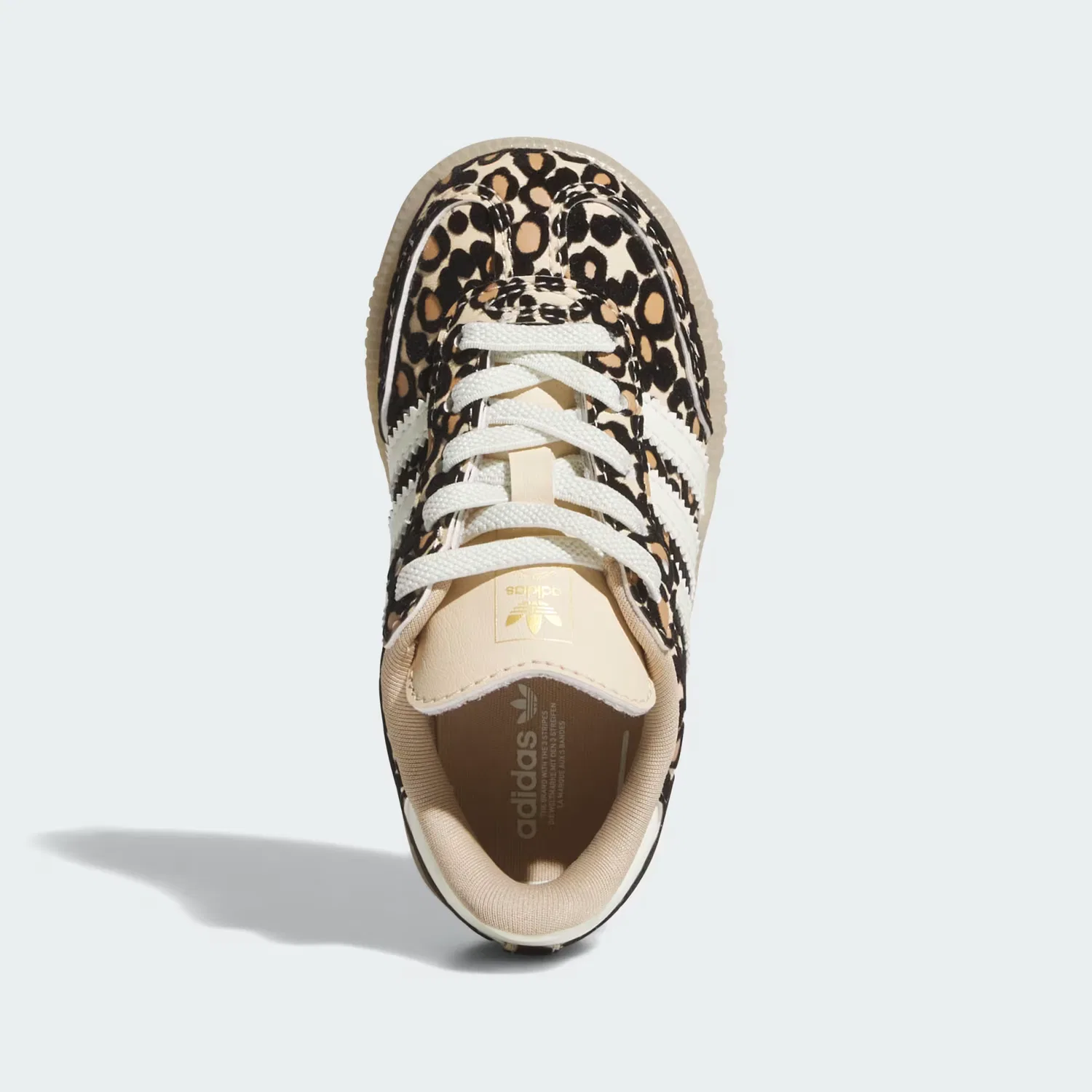 Детские кроссовки на резиновой подошве Samba OG EL Adidas Originals, Sand Strata/Ivory/Gum — фото 2