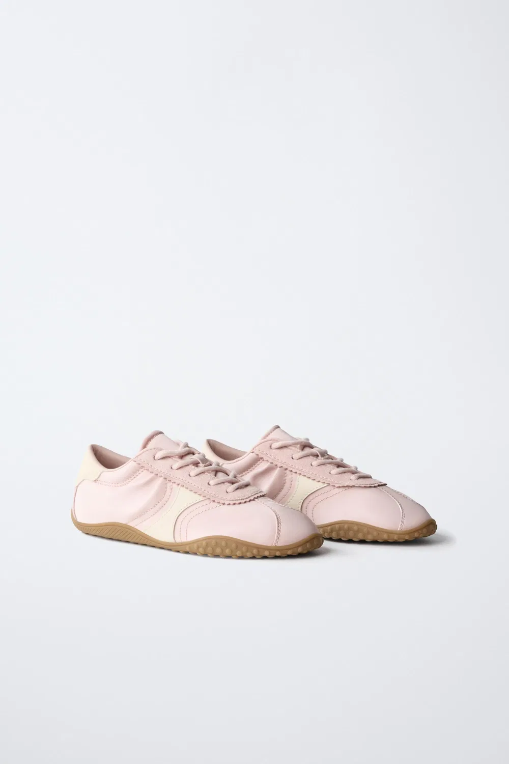 Кроссовки с тонкой подошвой ZARA, Pink — фото 2