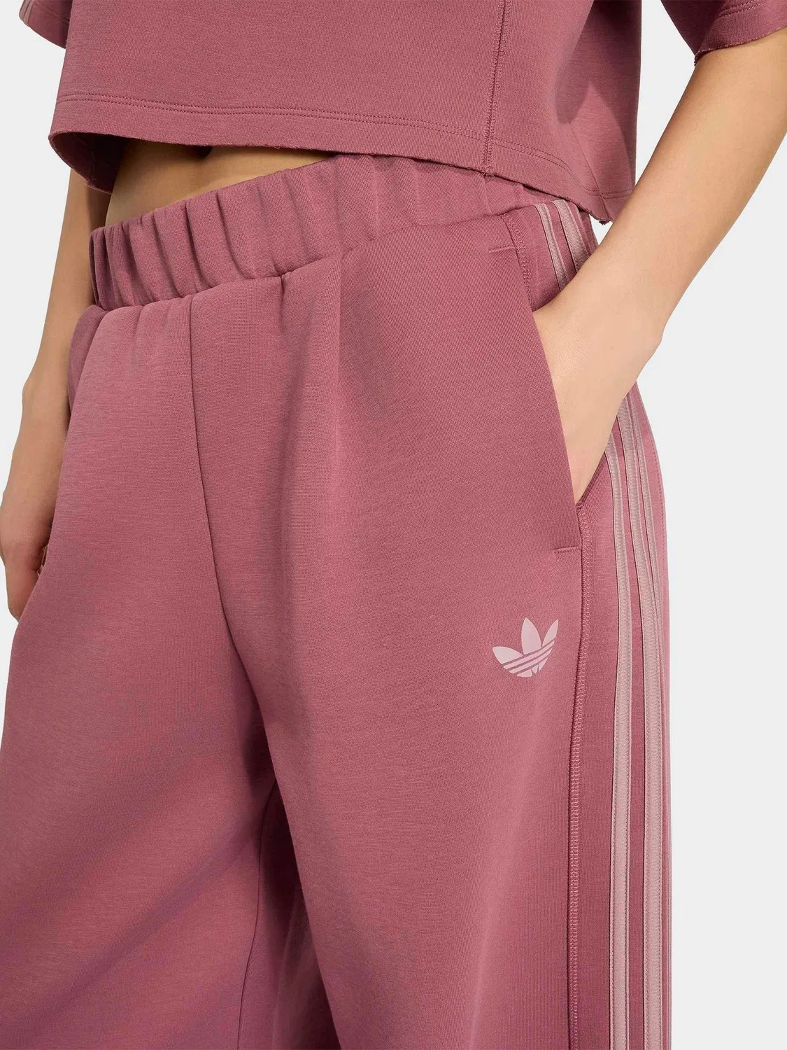 Джоггеры свободного кроя, модель 2.0 Long Trackpant, adidas Originals, бордово-красный — фото 4