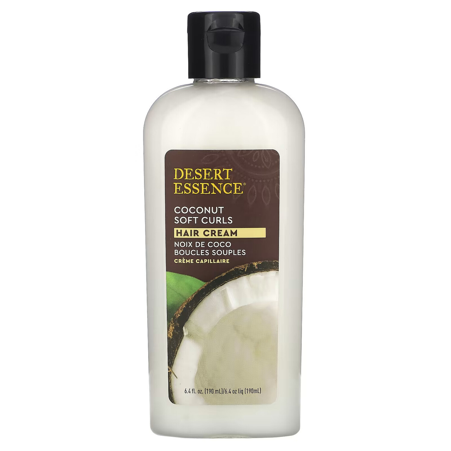 Desert Essence, Soft Curls, крем с кокосом для волос, 190 мл (6,4 жидк. унции) — фото 2
