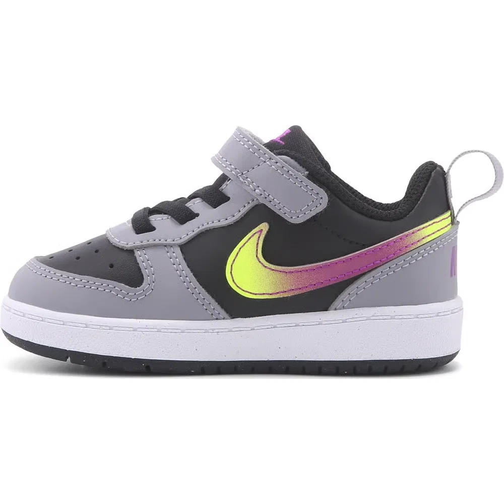 Детские низкие кроссовки Court Borough 2 Nike, Grey/Multi — фото 3
