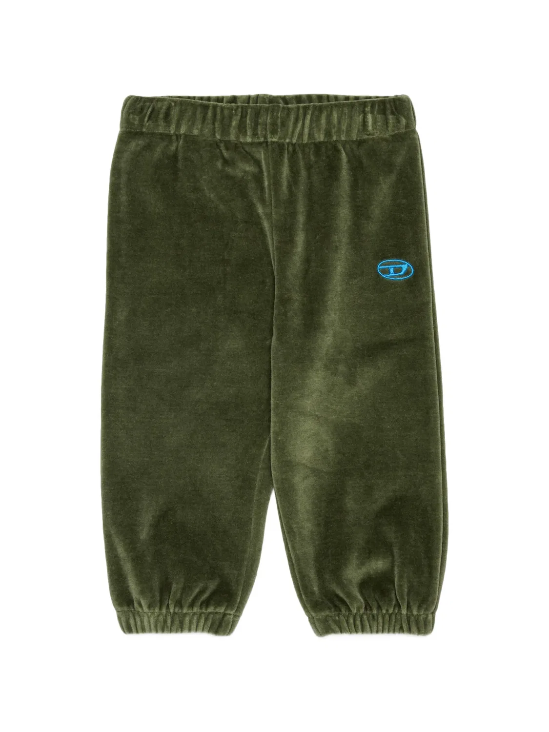 Бархатные спортивные брюки Diesel Kids, зеленый