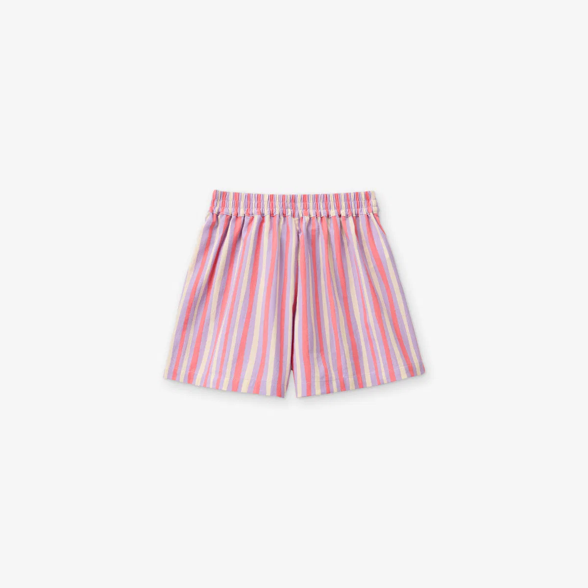 Хлопковые шорты в полоску с поясом, 6-12 лет Benetton, мультиколор — фото 3