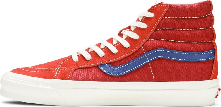 Кеды Vans OG Sk8-Hi LX Pompeian Red, красный — фото 3