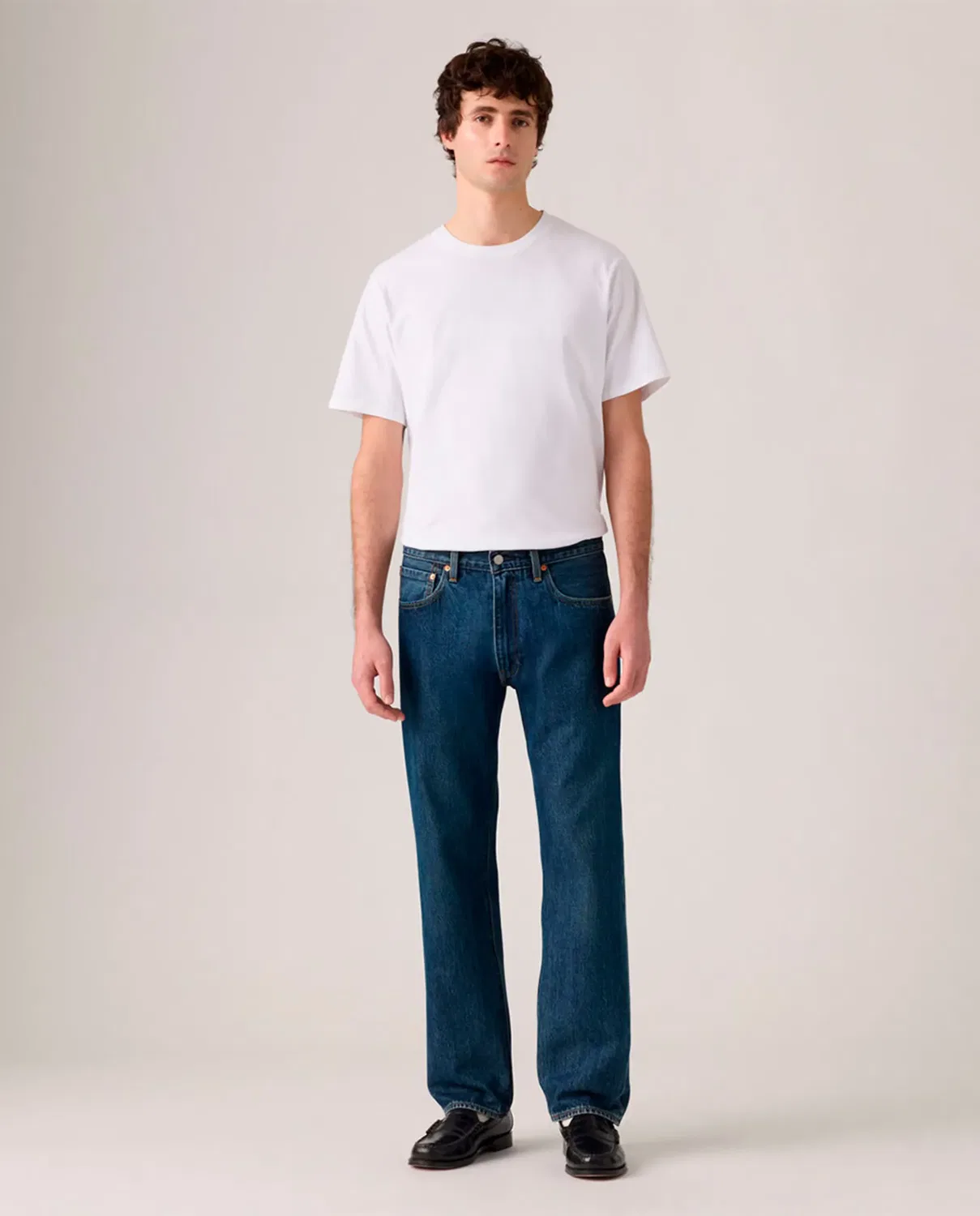 Мужские джинсы Relaxed Straight 555 Levi's, Azul Índigo