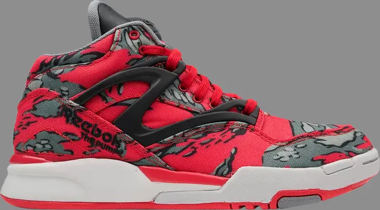 

Кроссовки stash x pump omni lite '25th anniversary camo - red' Reebok, красный