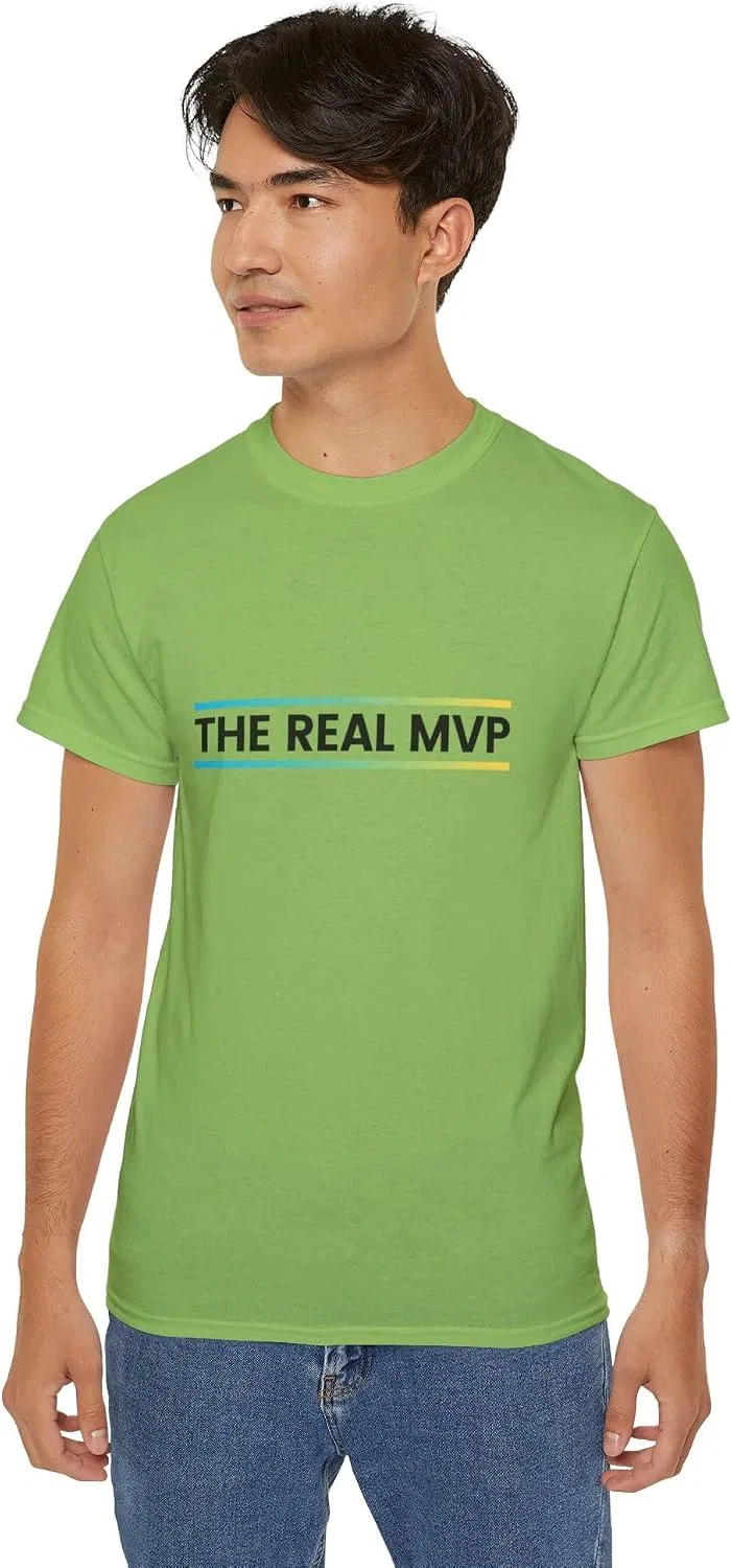 Футболка с принтом The Real MVP Gildan 2000, Lime