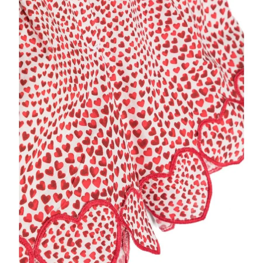 Шорты с принтом Girls Short Pants Heart Printed Stella McCartney, Red White — фото 3