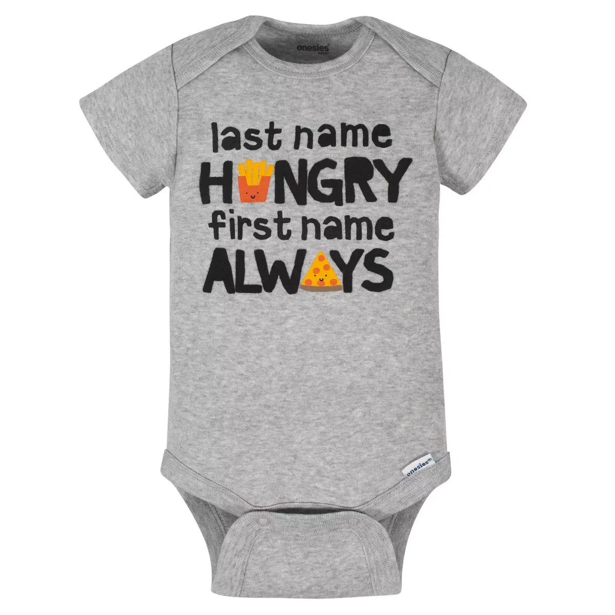 Детский боди-комплект с коротким рукавом хлопковый 8 предметов Onesies Brand, Hungry — фото 2