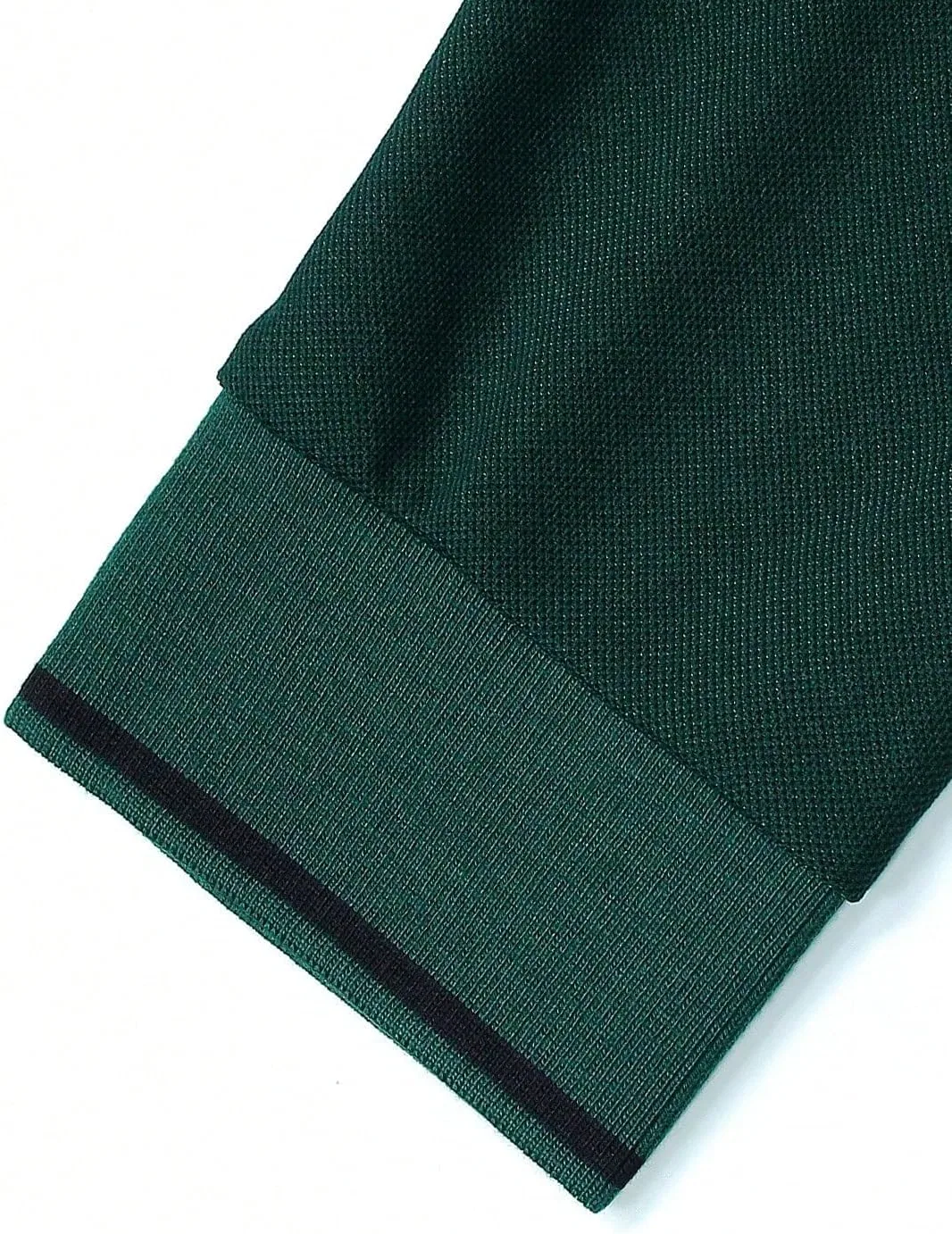 Мужская повседневная футболка с длинным рукавом, Dark Green — фото 4