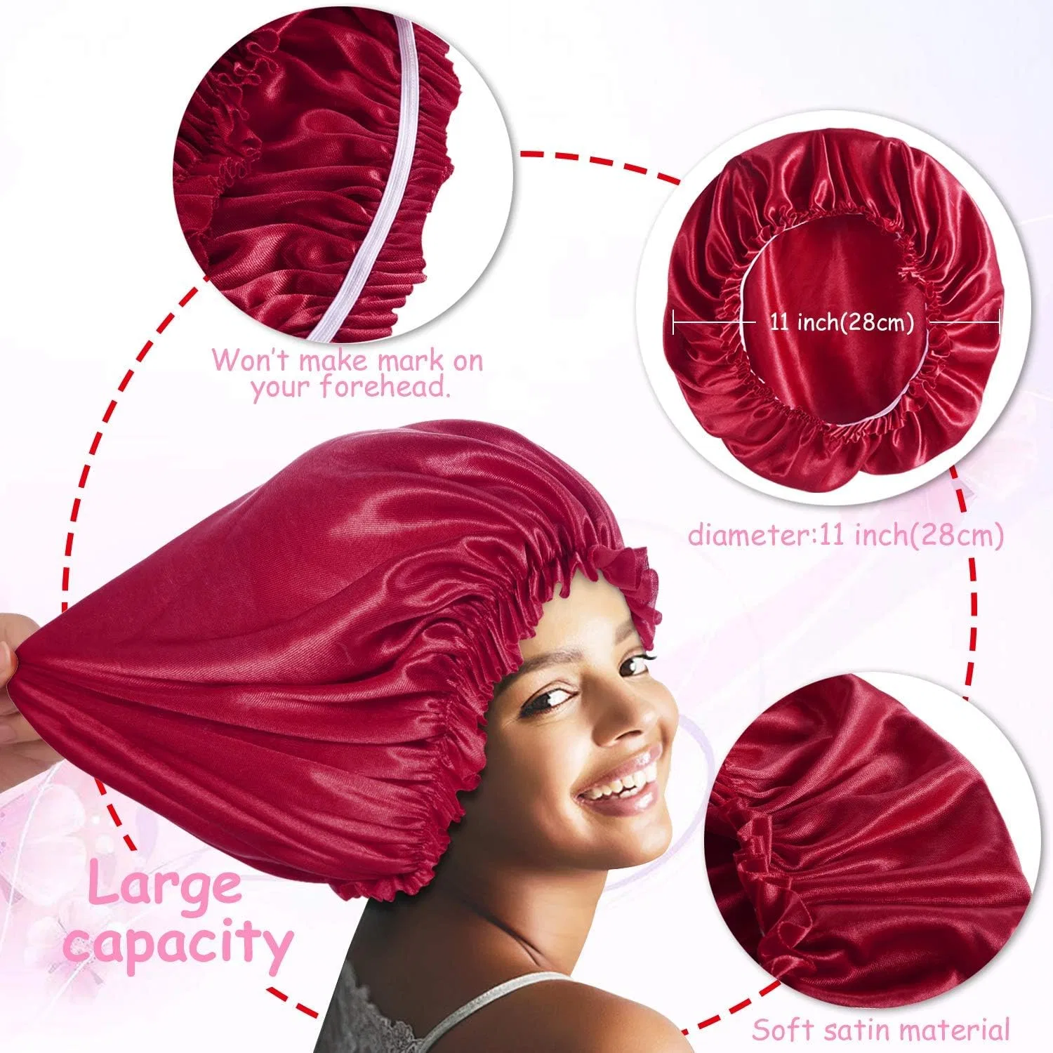Шапочка для душа Satin Hat, ROYBENS, 4 штуки — фото 3