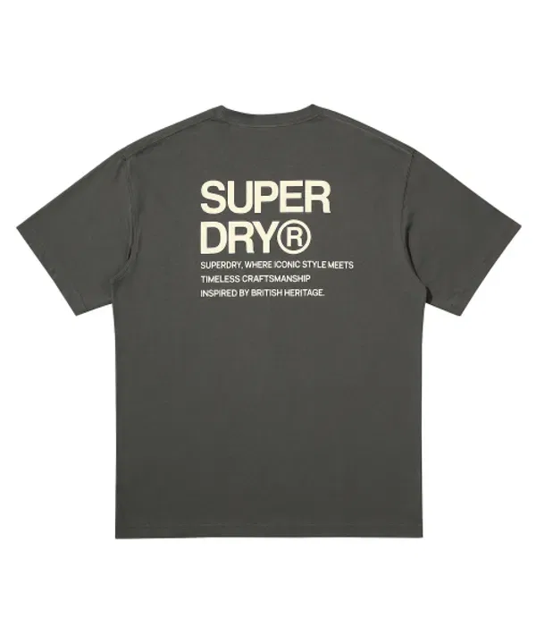 Футболка с логотипом, Superdry, темно-серый — фото 2