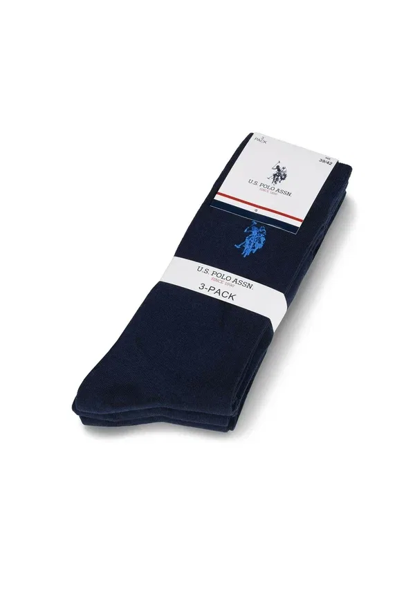 Носки хлопковые Uszaayn U.S. Polo Assn., темно-синий — фото 4