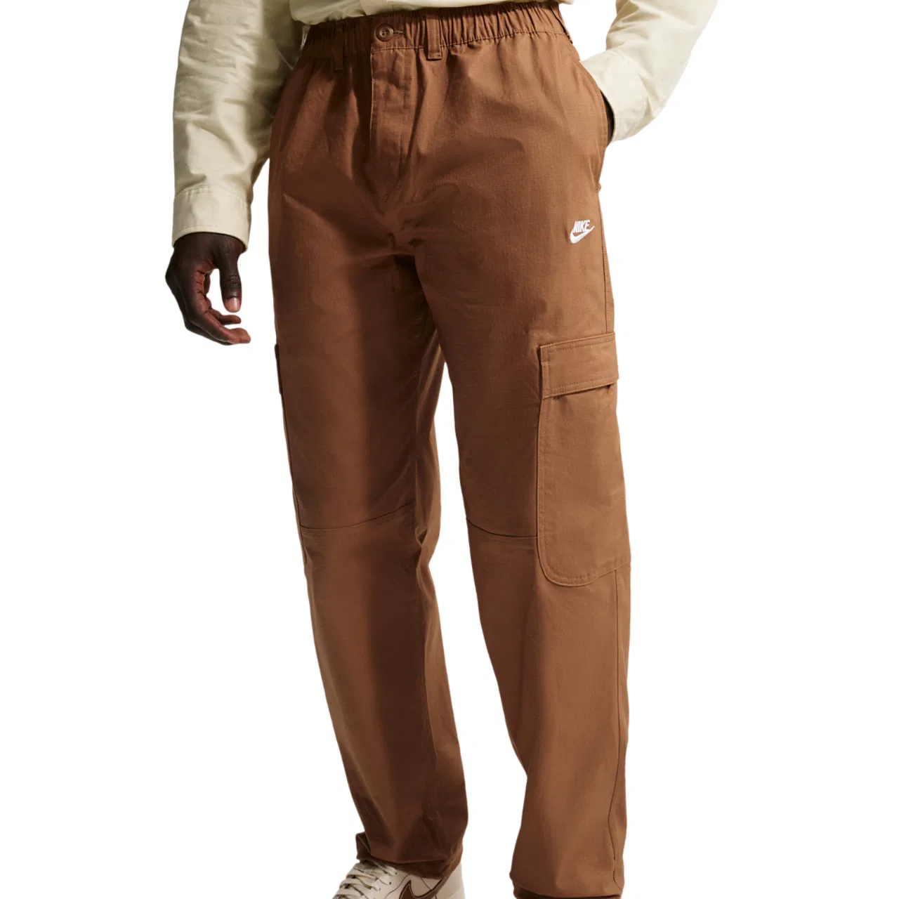 Мужские брюки карго Nike Club Woven Cargo Pants, цвет Ale Brown/White