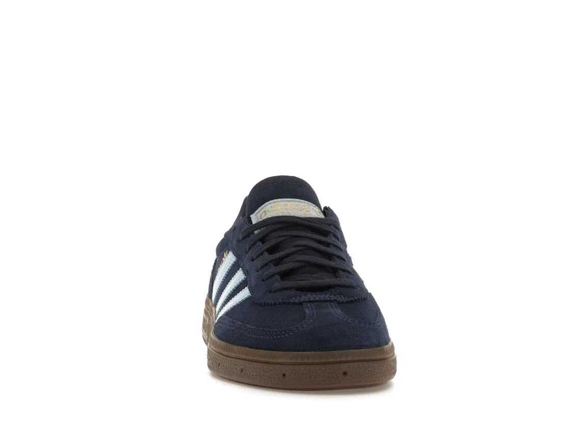 Детские кроссовки с замшевым верхом Adidas Handball Spezial, Collegiate Navy Clear Sky Gum — фото 2
