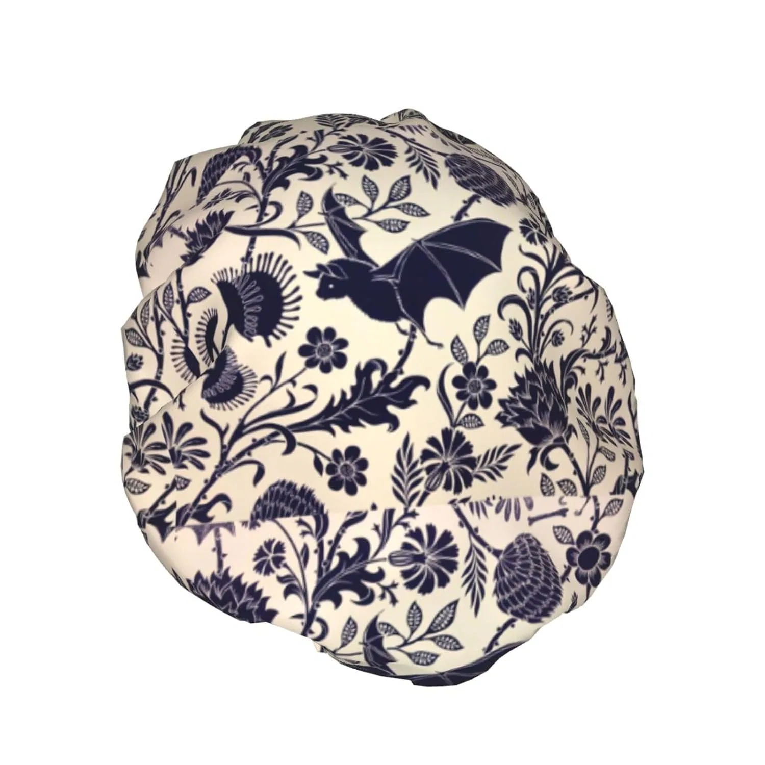 Шапочка для душа Bat Pattern, TYANG, двойной слой, водонепроницаемая — фото 2