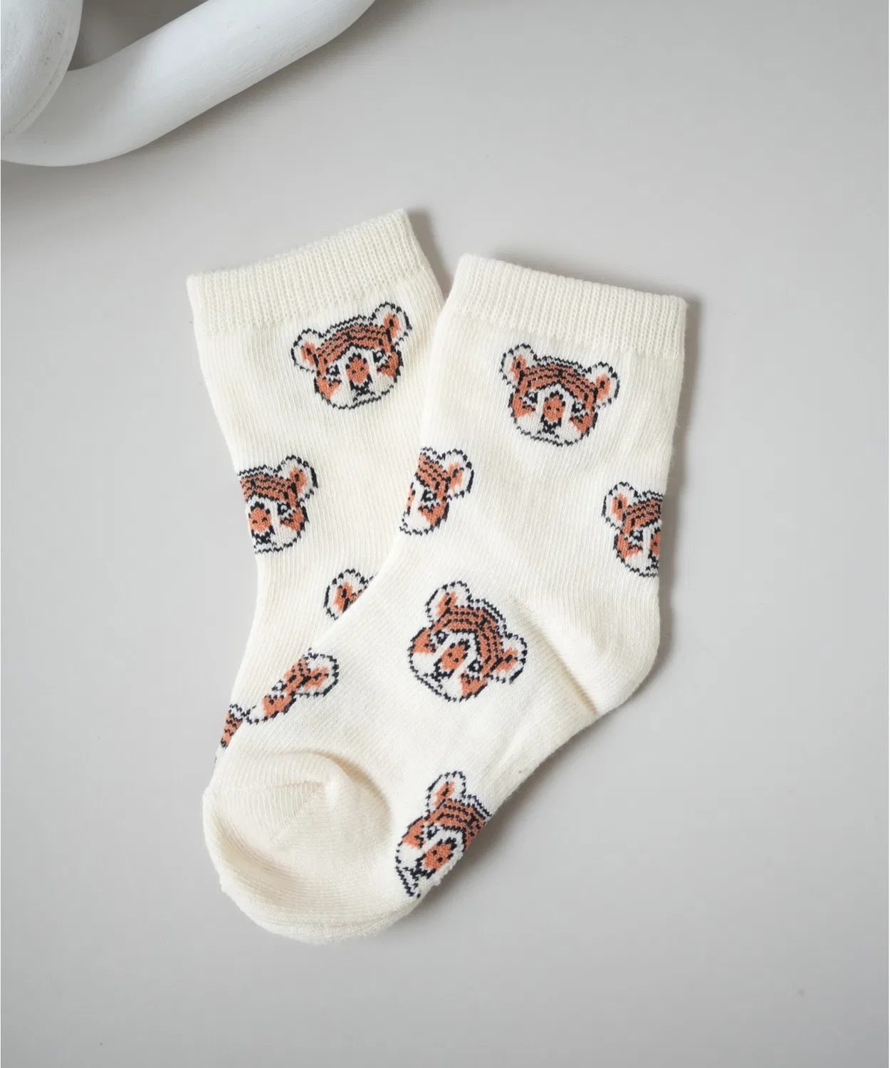 Детские носки с тигриным принтом, модель Tiger Graphic Design Port, Black — фото 2