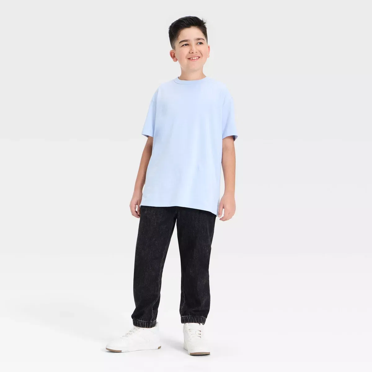 Детская футболка с коротким рукавом хлопковая Boys' Oversized Short Sleeve T-Shirt BOYS ART CLASS, Blue — фото 3