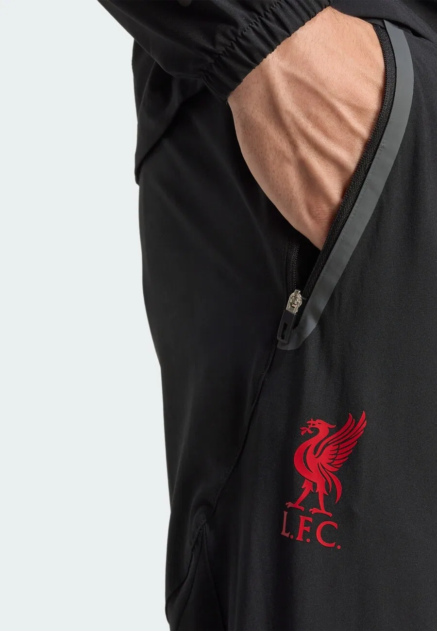 Спортивные брюки ADIDAS PERFORMANCE Slim fit 'Liverpool FC Tiro 25 Competition' черного цвета — фото 4