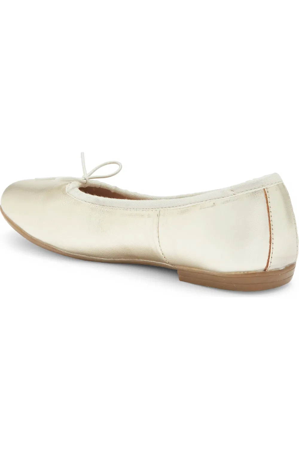 Детские туфли балетки на плоской подошве Brule OLD SOLES, Gold — фото 2