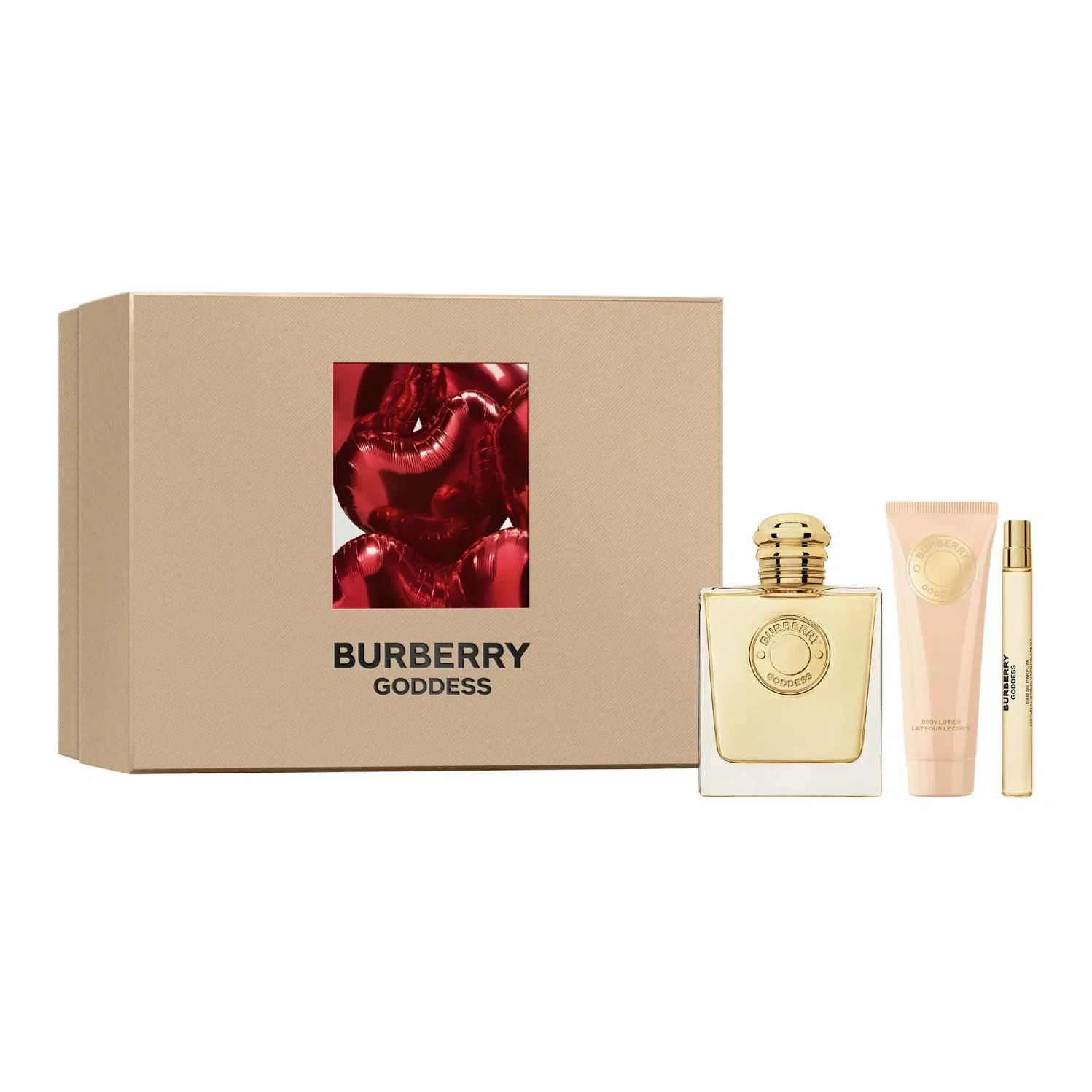 Женский набор парфюма и лосьона для тела Goddess 50мл+75мл Burberry, Golden — фото 2