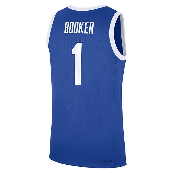 Мужская баскетбольная майка devin booker royal kentucky wildcats road replica Nike — фото 4