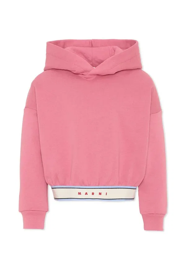Худи из хлопка Felpa Marni pink, розовый