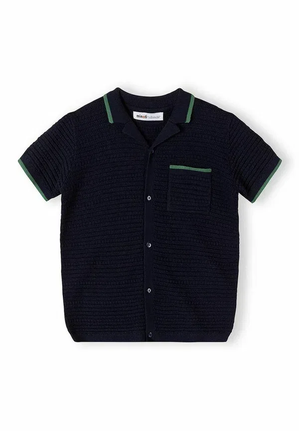 Спортивный костюм из хлопка Short sleeve and set - shorts Minoti, темно-синий — фото 3